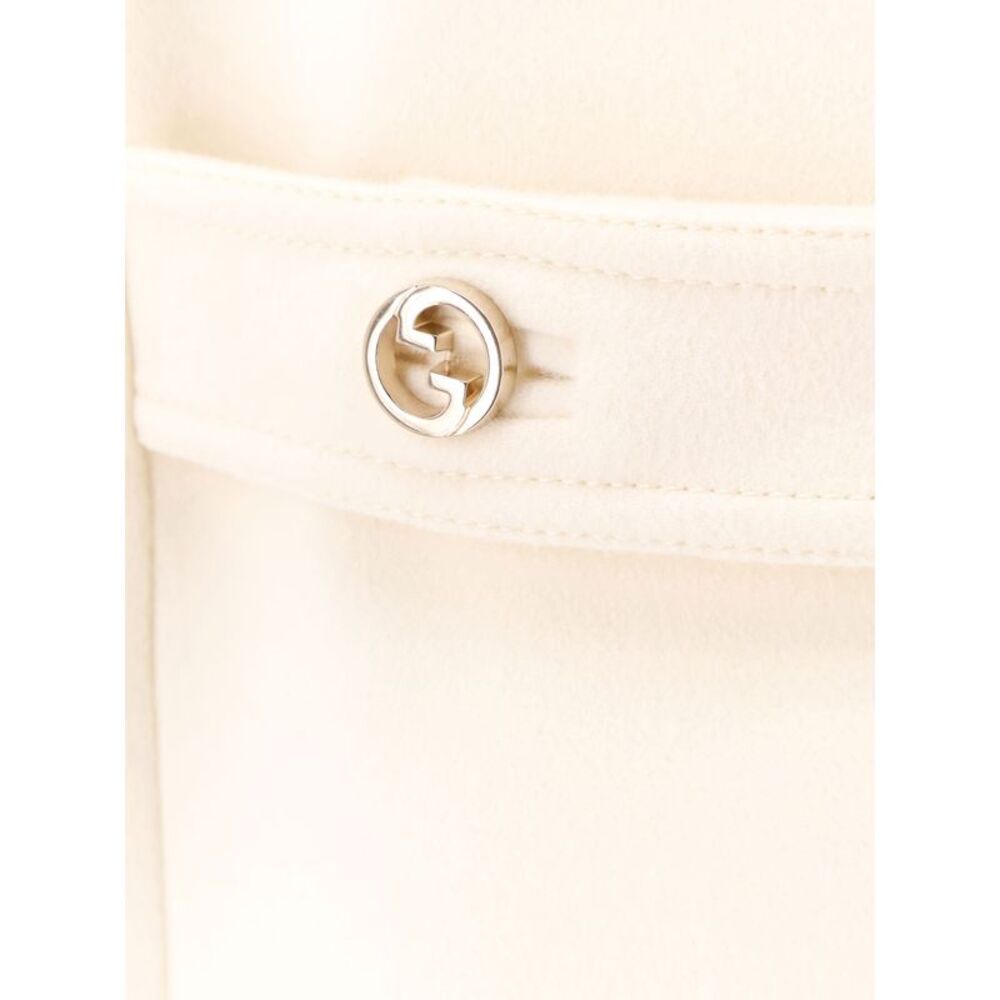 Gucci Women Wool Coat With Interlocking Gg Buttons - Picture 5 of 5